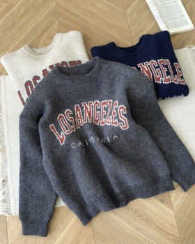 All-match pullover tops winter sweater for women