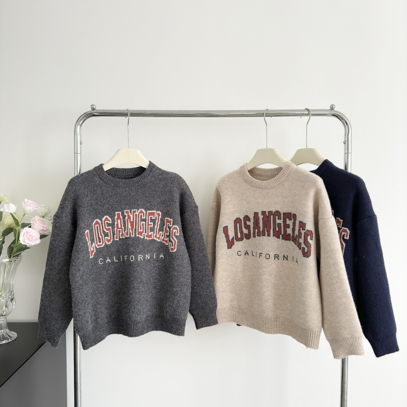 All-match pullover tops winter sweater for women