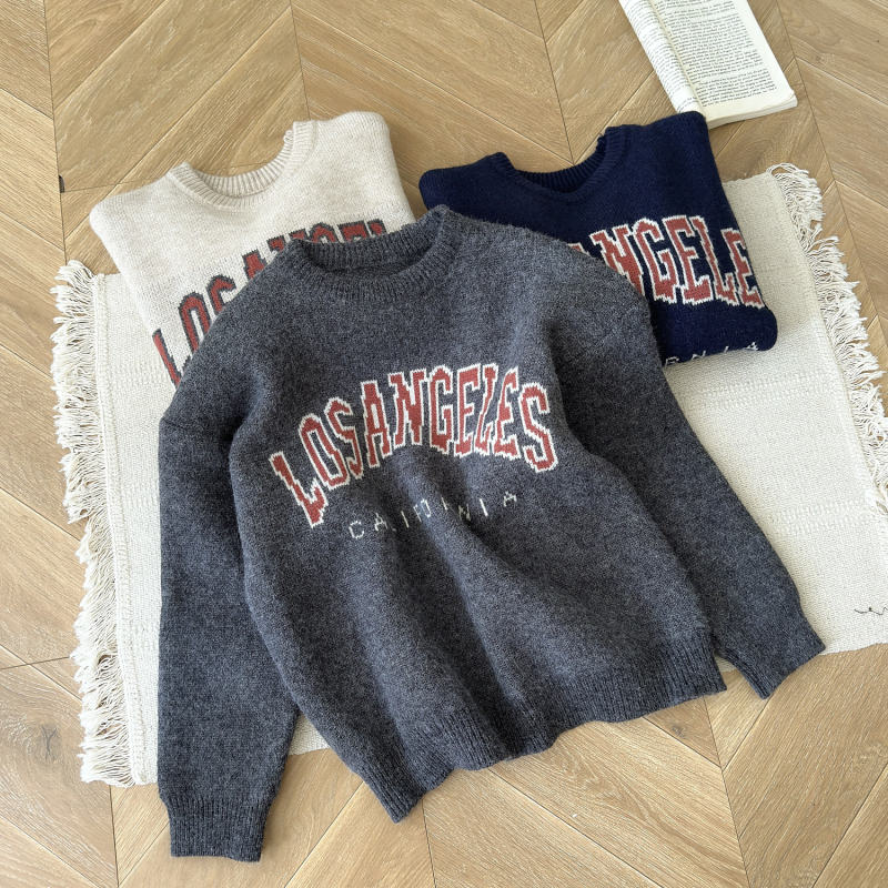 All-match pullover tops winter sweater for women