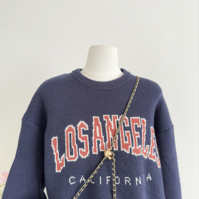 All-match pullover tops winter sweater for women