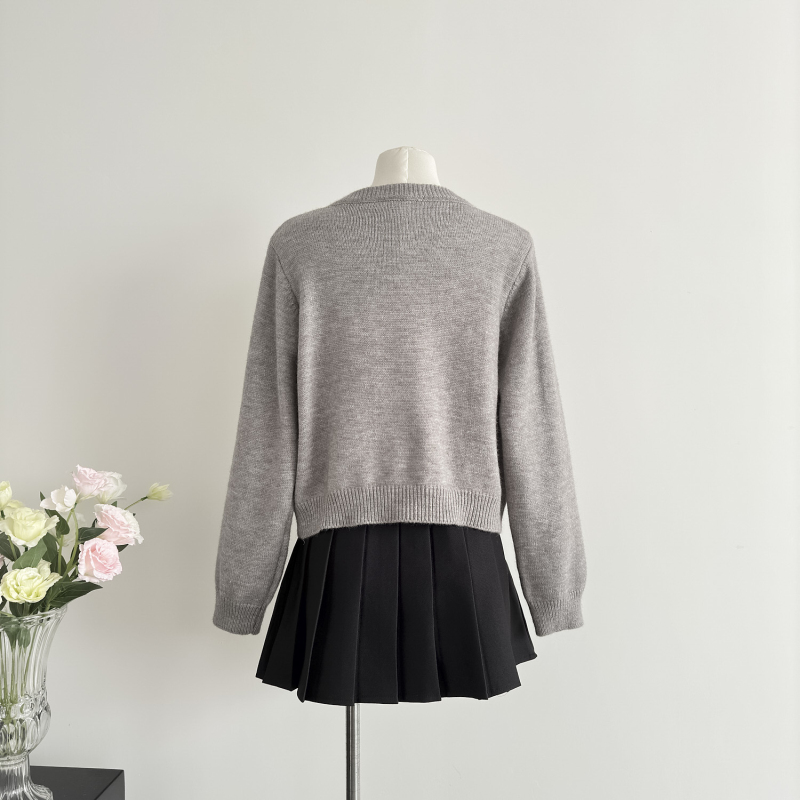 Loose cardigan temperament sweater for women