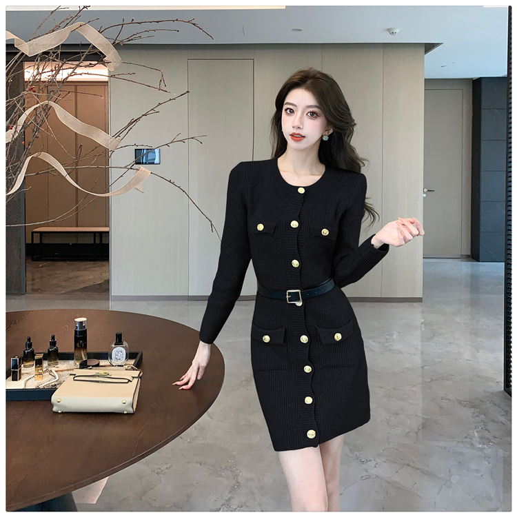 Small fellow temperament sweater fashion dress