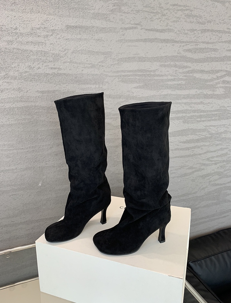 Autumn and winter thigh boots pointed boots for women