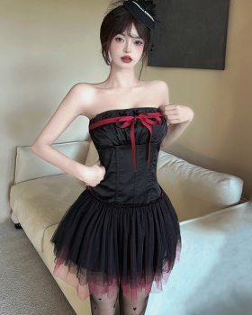 Punk style strap dress christmas Sexy underwear