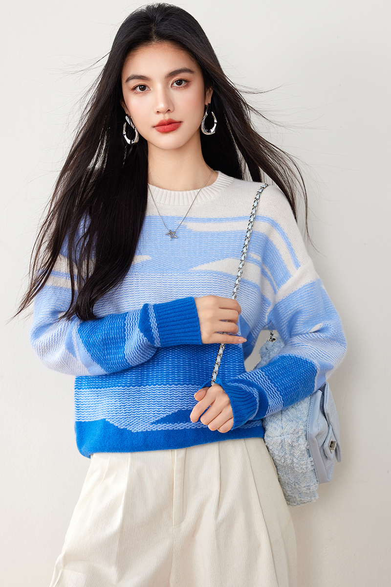 Autumn and winter bottoming shirts wool sweater for women