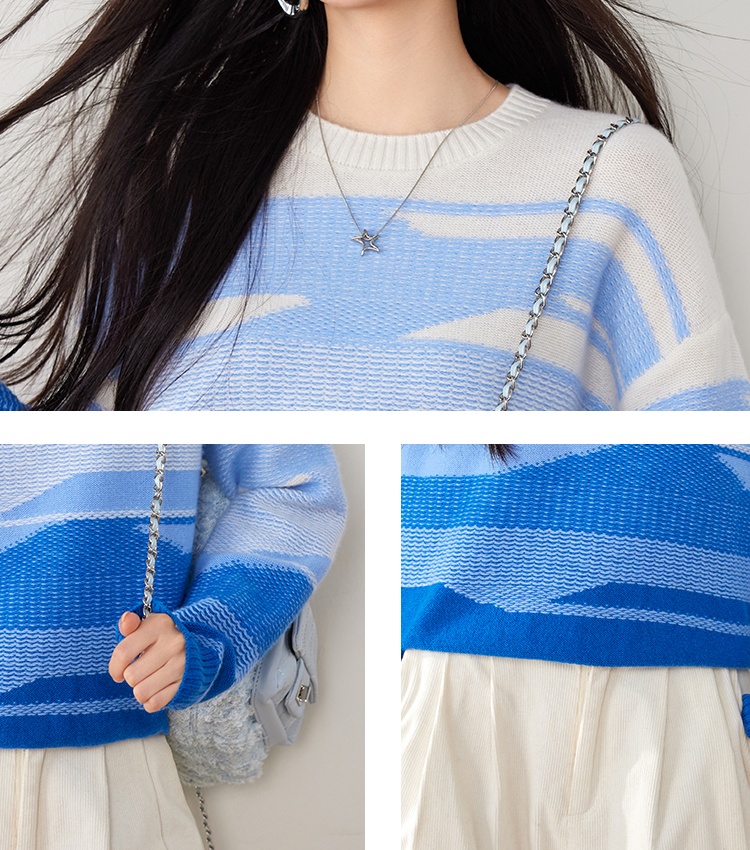 Autumn and winter bottoming shirts wool sweater for women