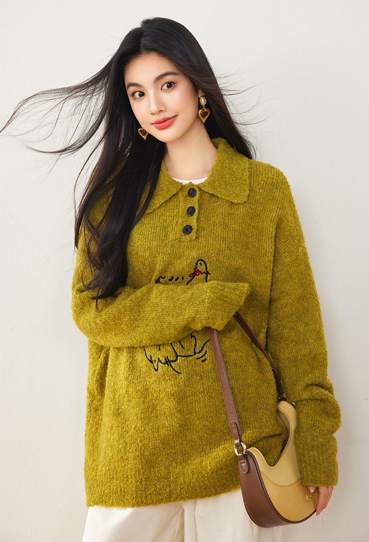 All-match fashion sweater autumn tops for women