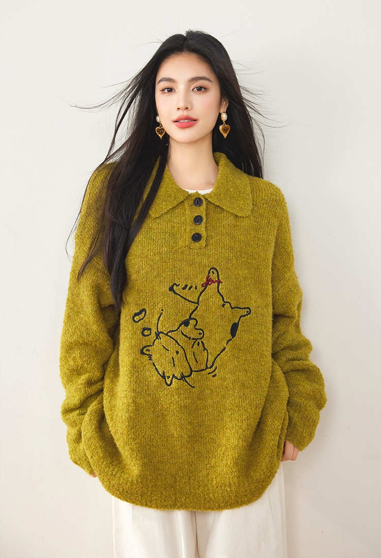 All-match fashion sweater autumn tops for women