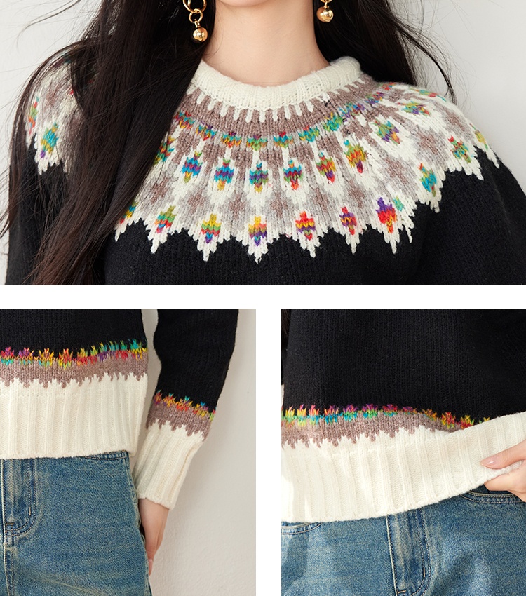 Retro autumn and winter lazy sweater for women