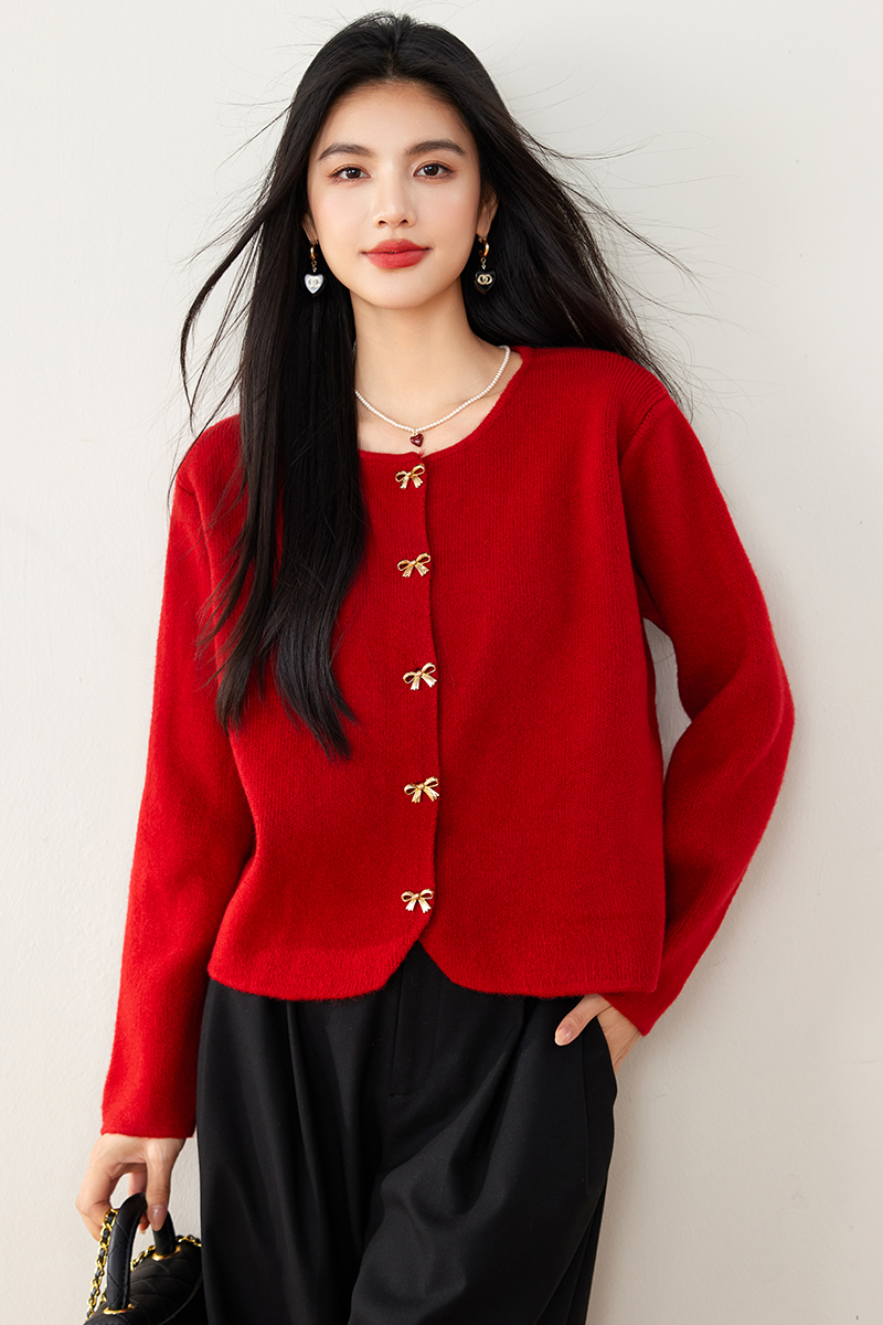 Short all-match sweater temperament coat