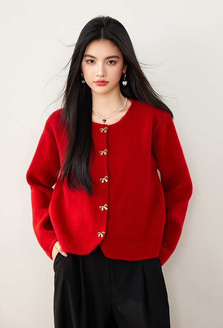 Short all-match sweater temperament coat