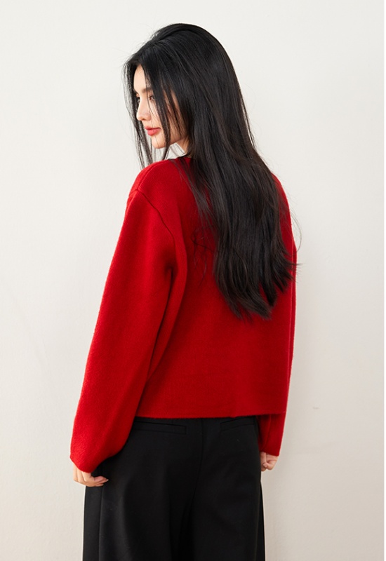 Short all-match sweater temperament coat