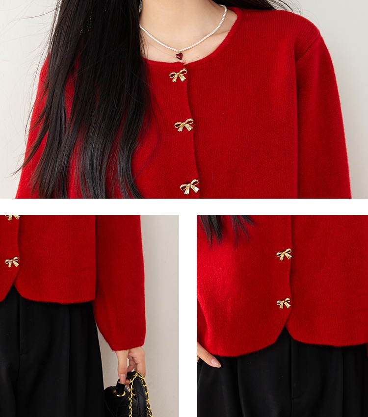 Short all-match sweater temperament coat