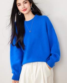 Temperament cashmere sweater show young tops for women