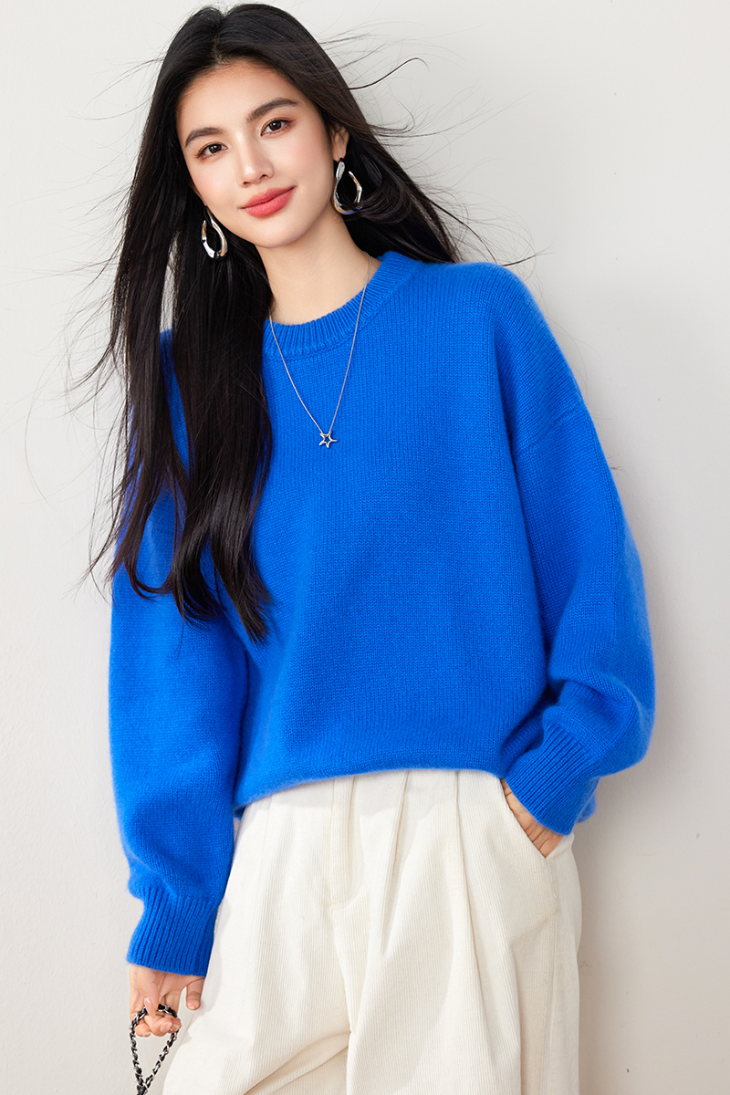 Temperament cashmere sweater show young tops for women