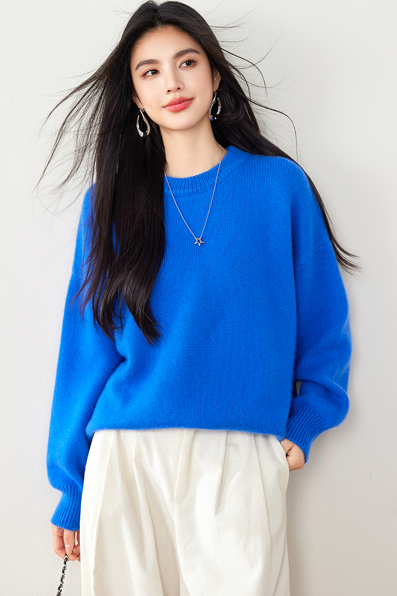 Temperament cashmere sweater show young tops for women