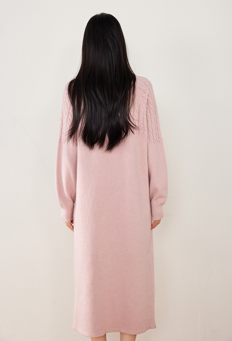 Temperament winter long dress slim sweater for women