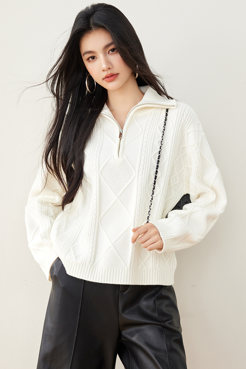 Simple lazy niche winter pullover sweater