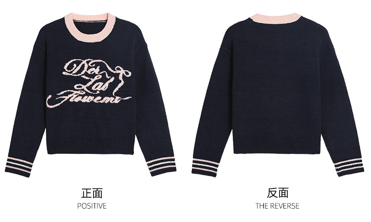 Loose winter sweater all-match tops for women