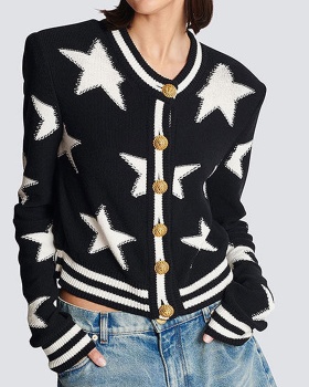 Knitwear stars sweater autumn and winter cardigan