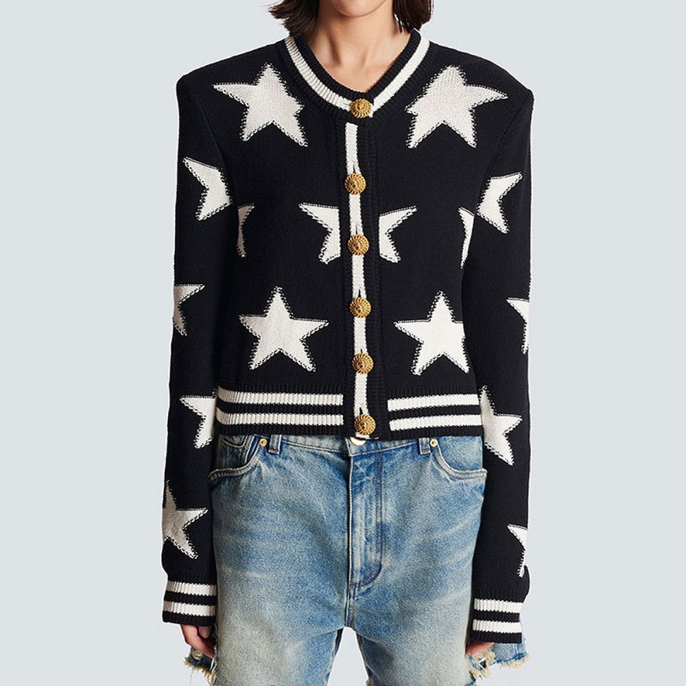 Knitwear stars sweater autumn and winter cardigan