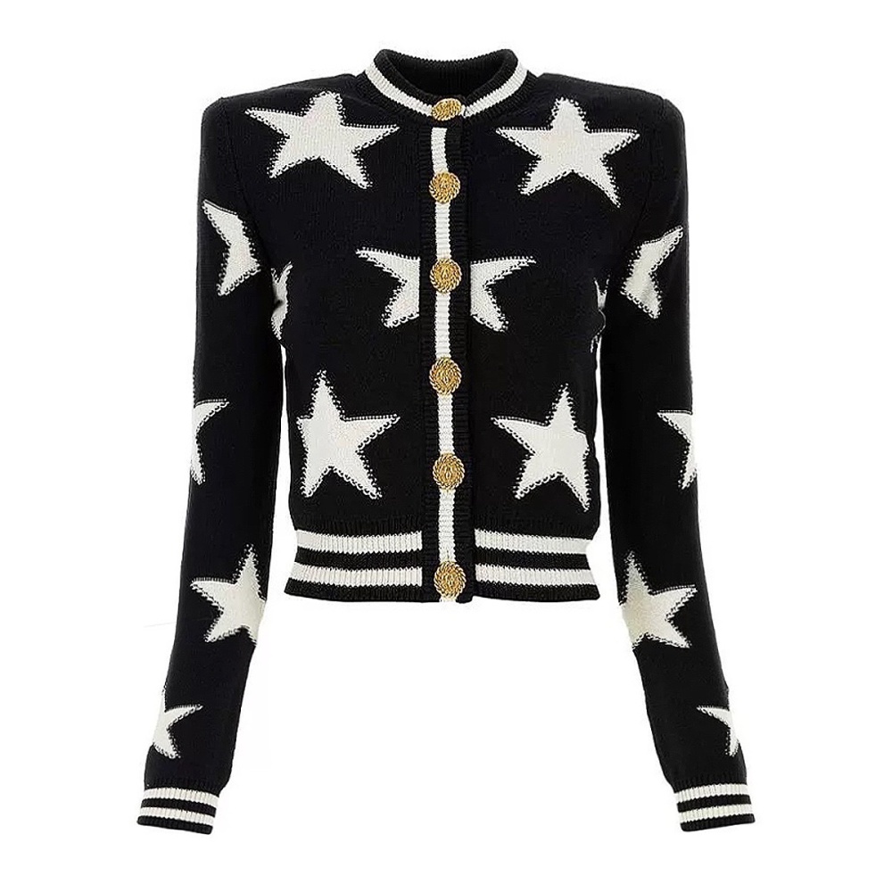 Knitwear stars sweater autumn and winter cardigan