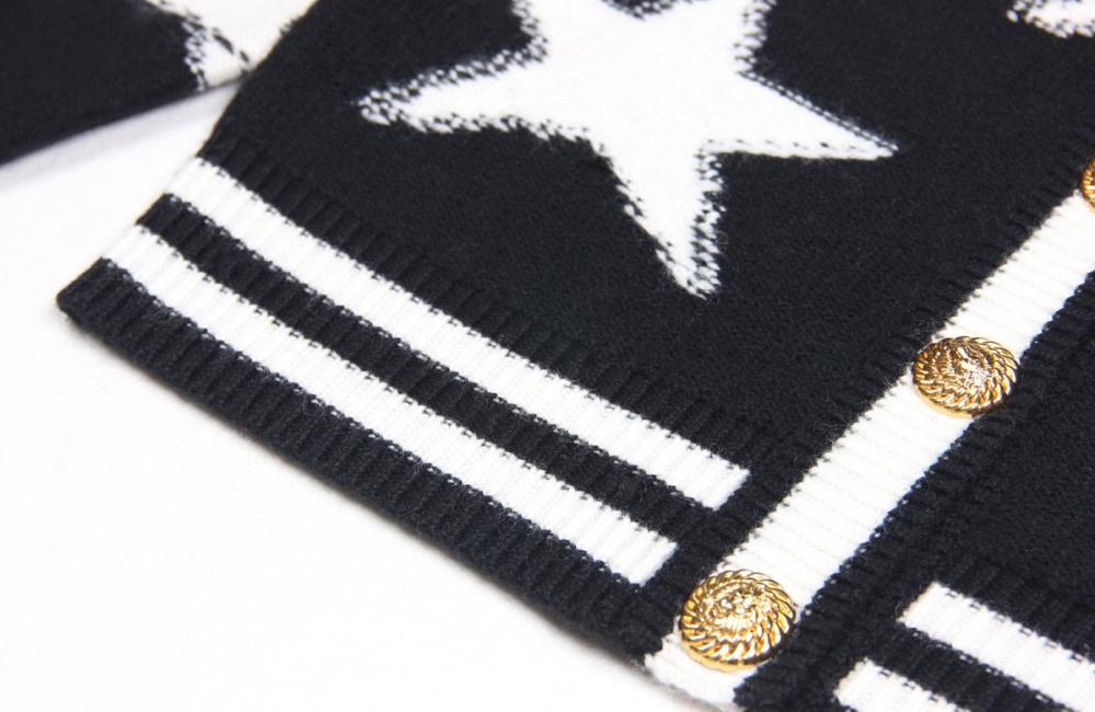 Knitwear stars sweater autumn and winter cardigan