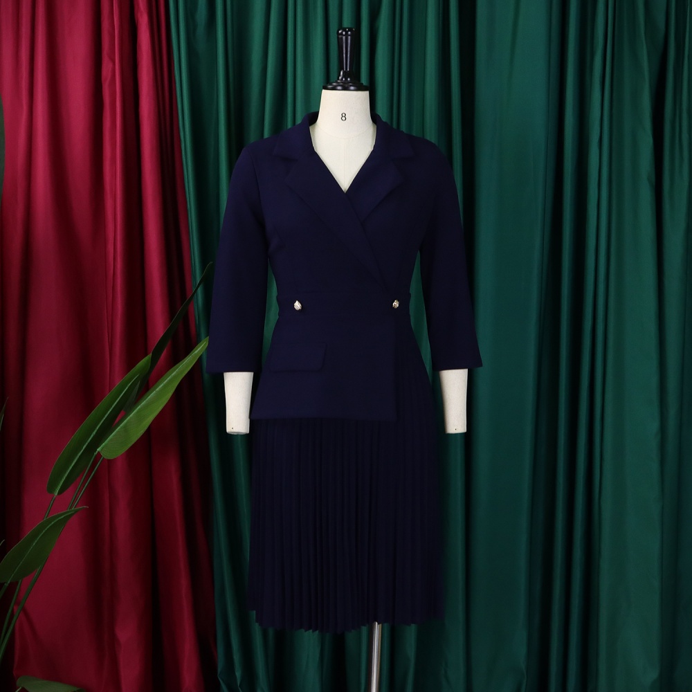 Autumn crimp business suit pure dress for women