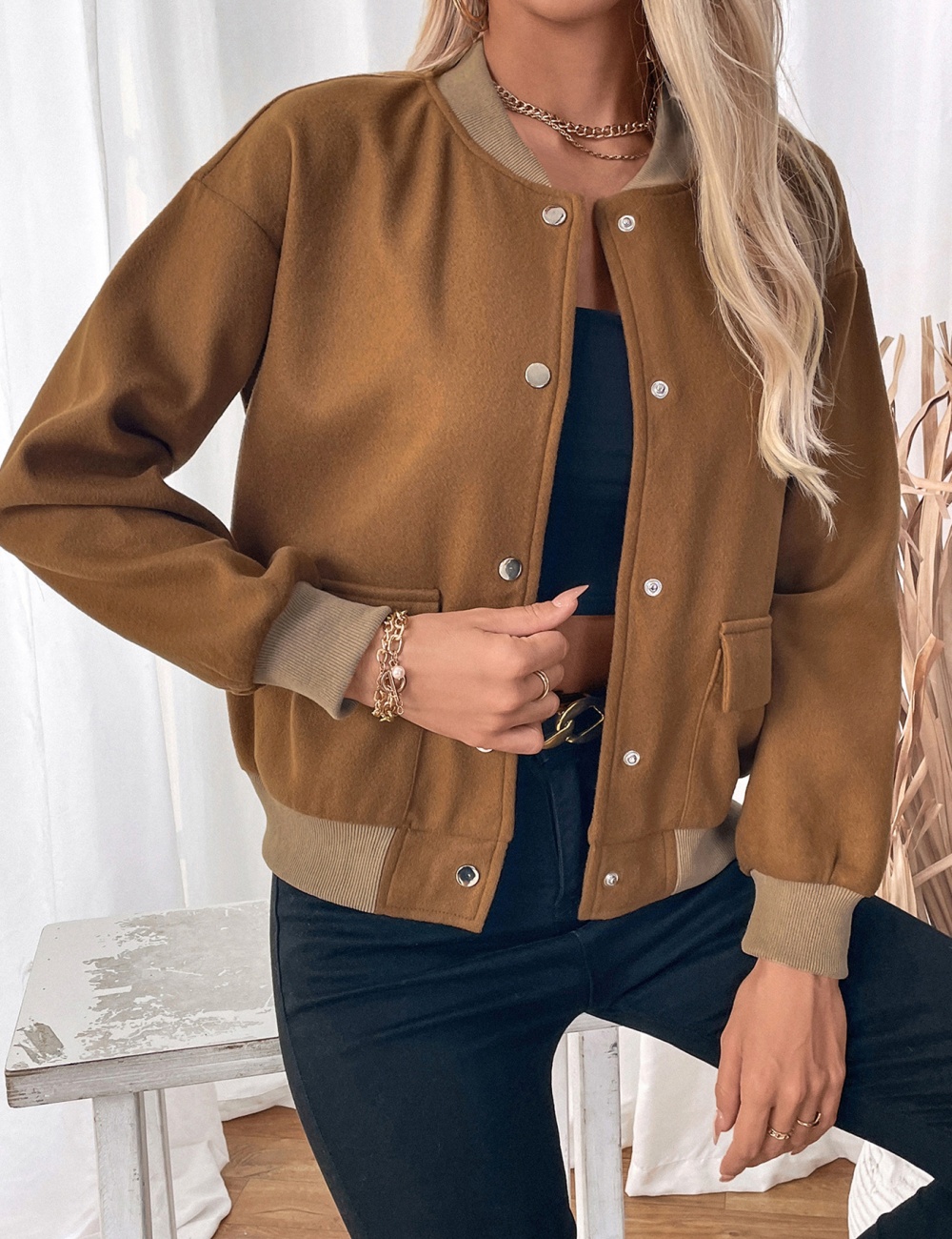 European style jacket Casual coat for women