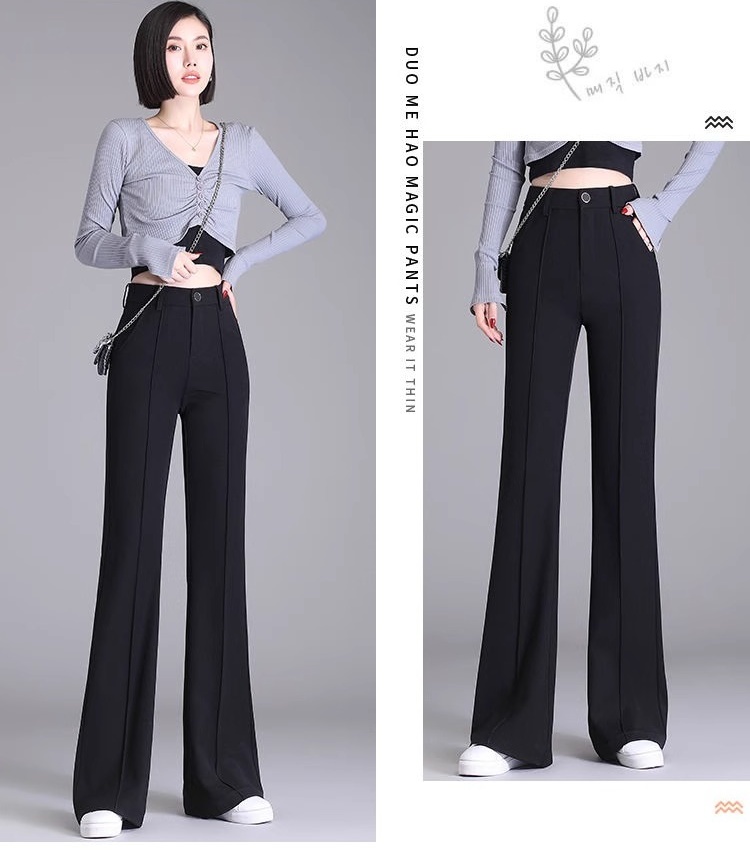 Slim pants high waist long pants for women