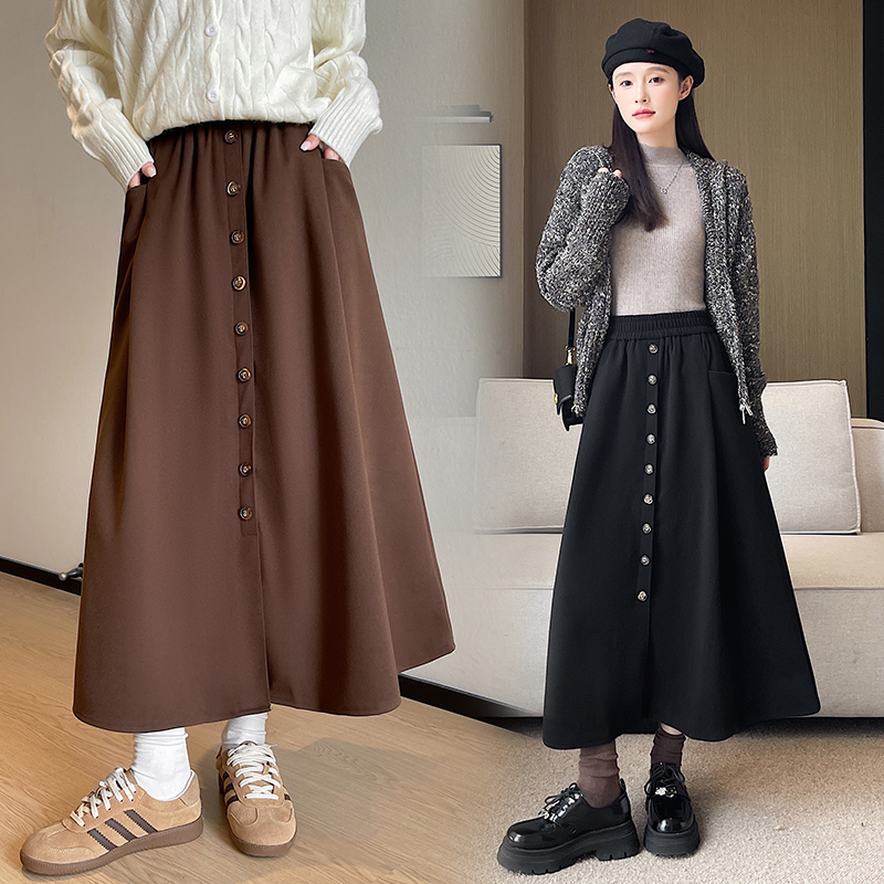 Exceed knee long skirt big skirt skirt for women