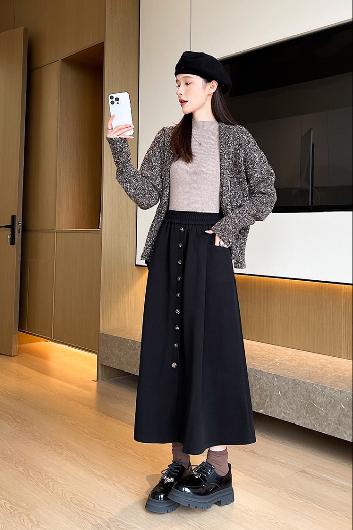 Exceed knee long skirt big skirt skirt for women