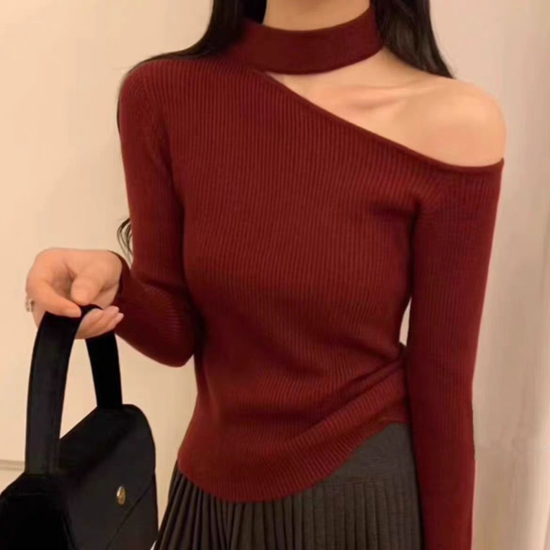 Strapless sexy tops inside the ride bottoming sweater