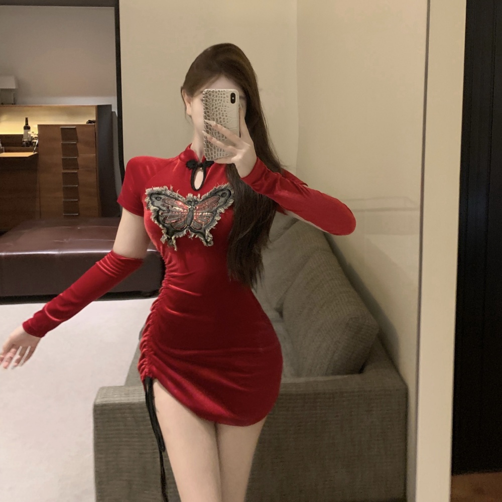 Spicegirl tight fashion christmas dress for women