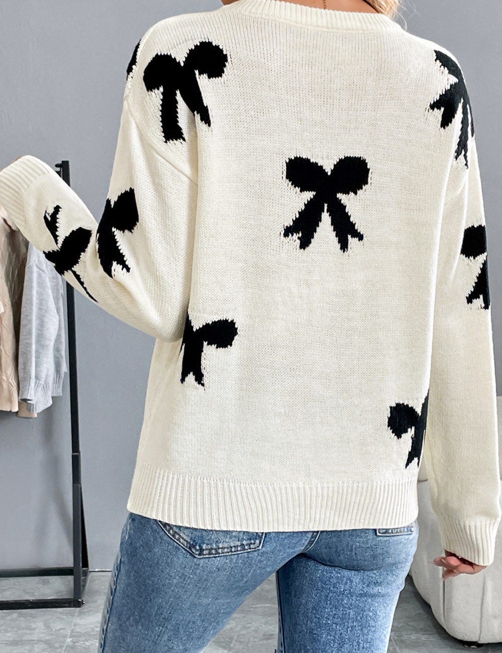 Autumn and winter Casual jacquard sweater for women