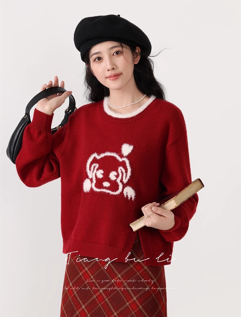 Autumn and winter sweater knitted tops