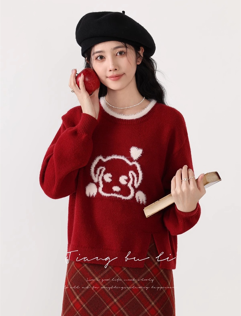 Autumn and winter sweater knitted tops