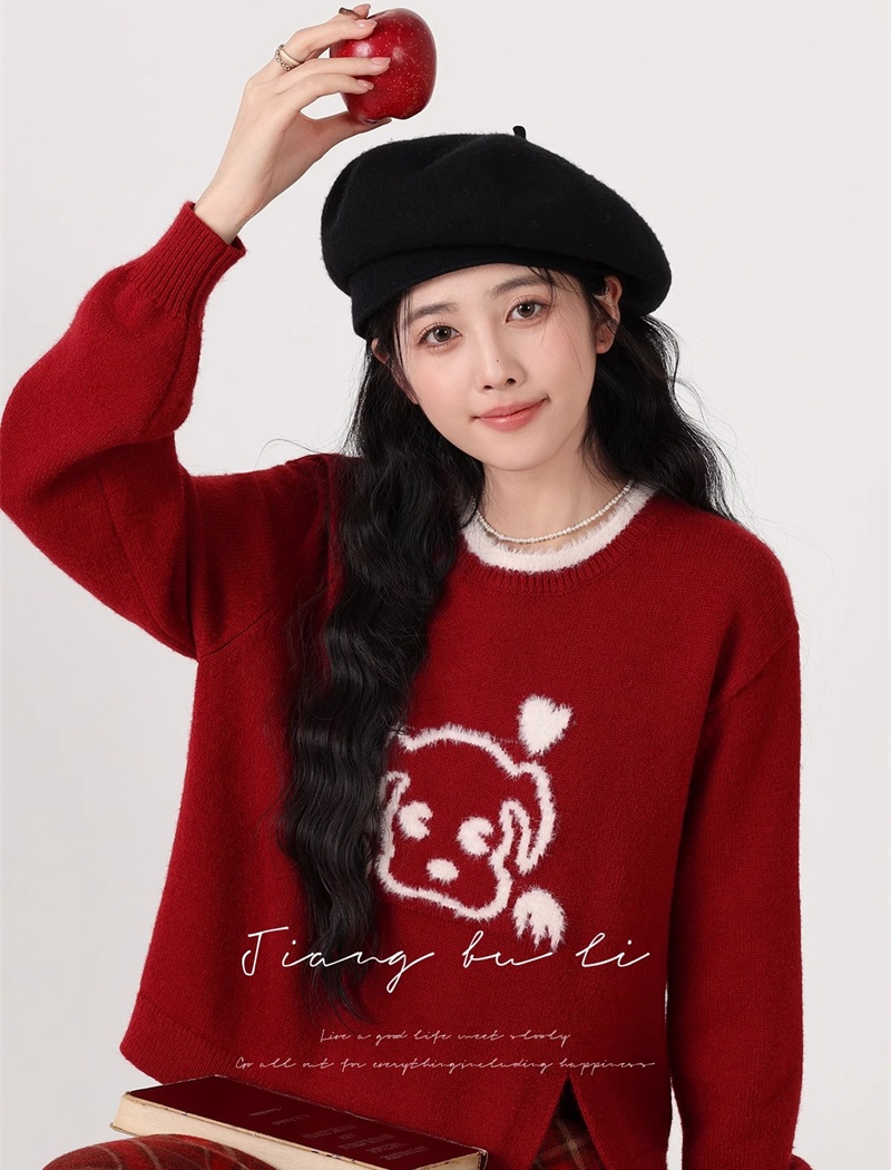 Autumn and winter sweater knitted tops