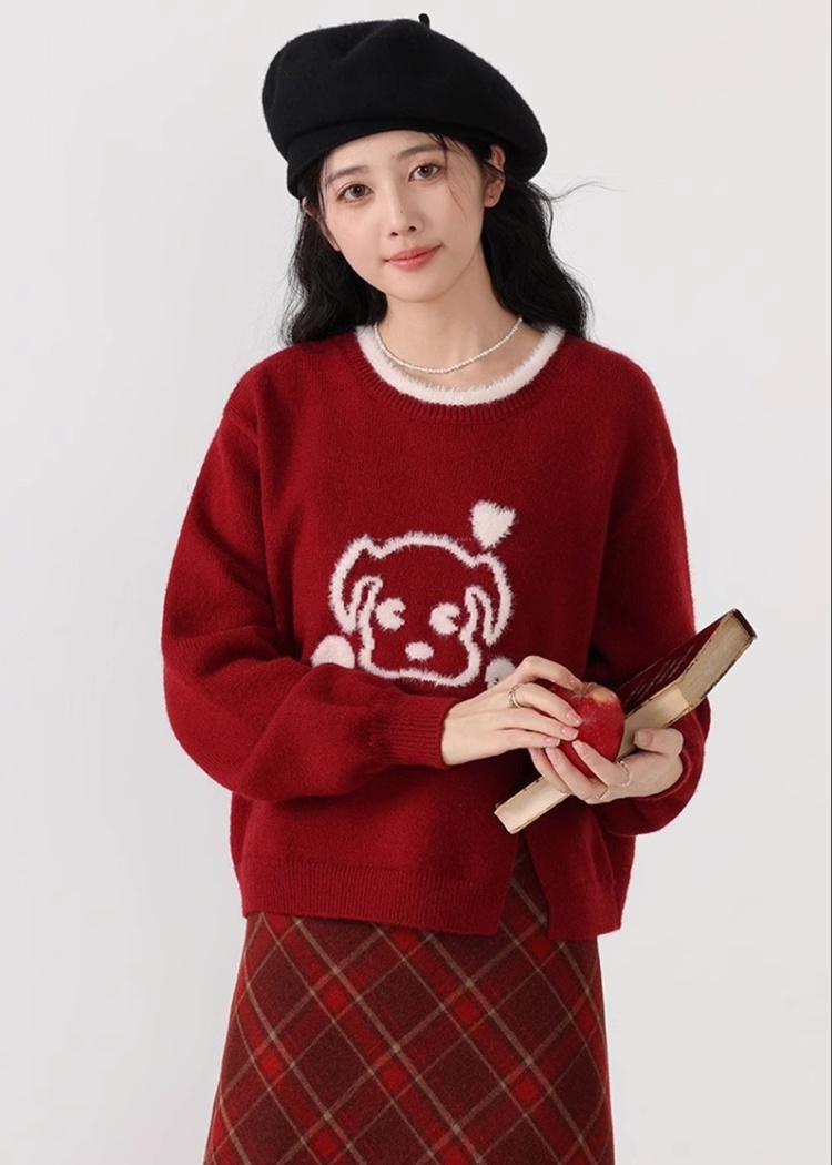 Autumn and winter sweater knitted tops