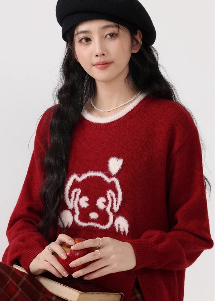 Autumn and winter sweater knitted tops