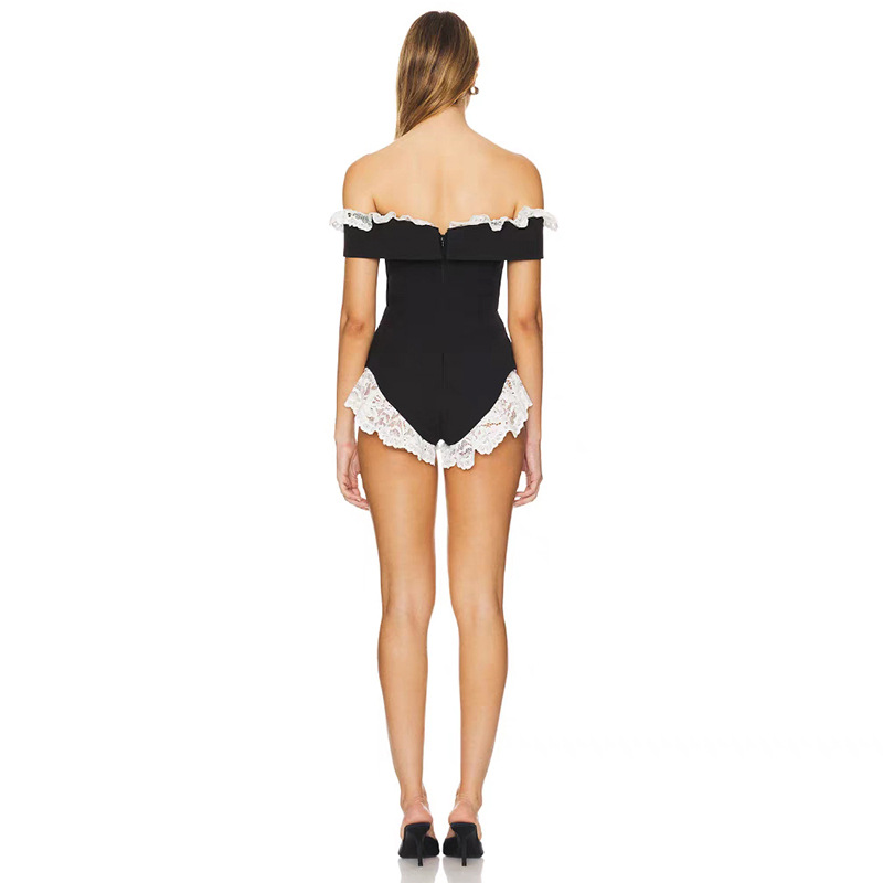 Fashion strapless European style leotard for women