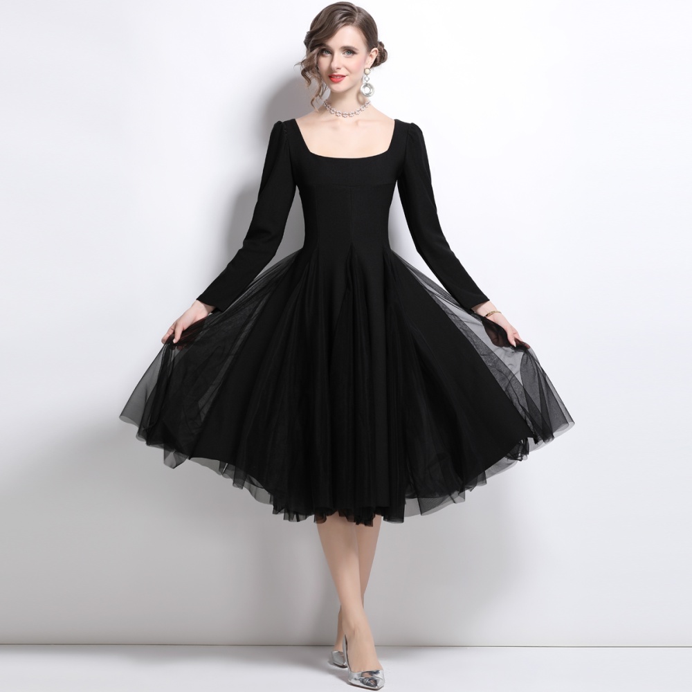 France style Hepburn style Sexy underwear gauze dress