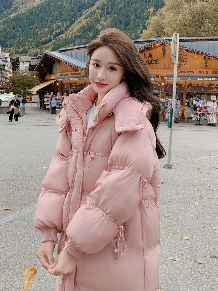 Thermal thick cotton coat fashion hooded coat for women