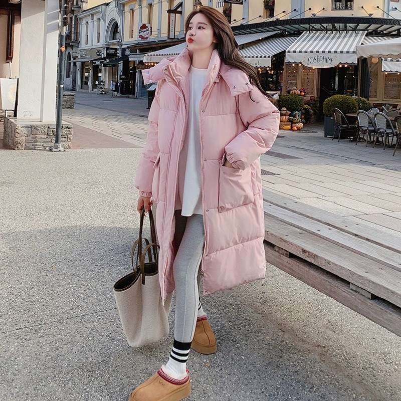 Thermal thick cotton coat fashion hooded coat for women