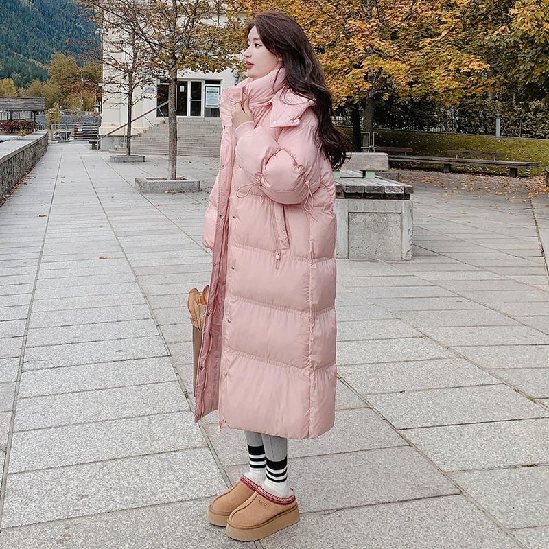 Thermal thick cotton coat fashion hooded coat for women