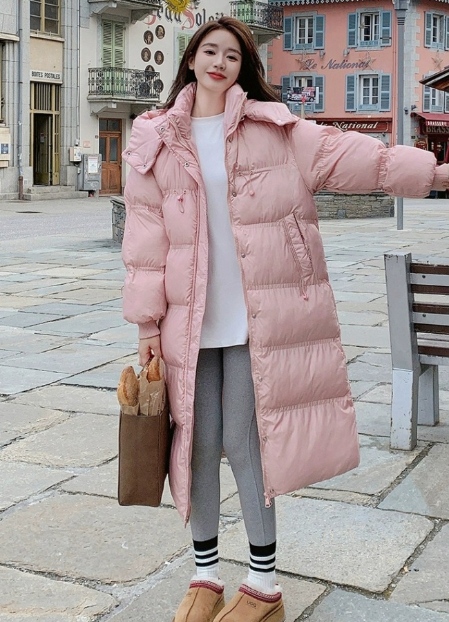 Thermal thick cotton coat fashion hooded coat for women