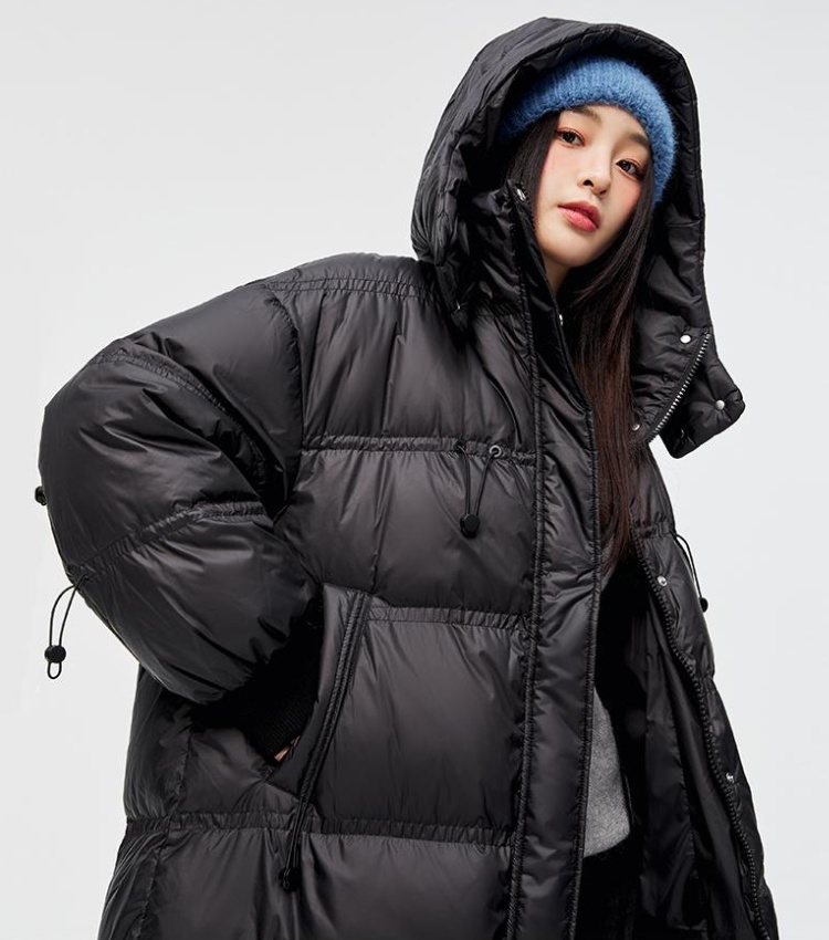 Thermal thick cotton coat fashion hooded coat for women