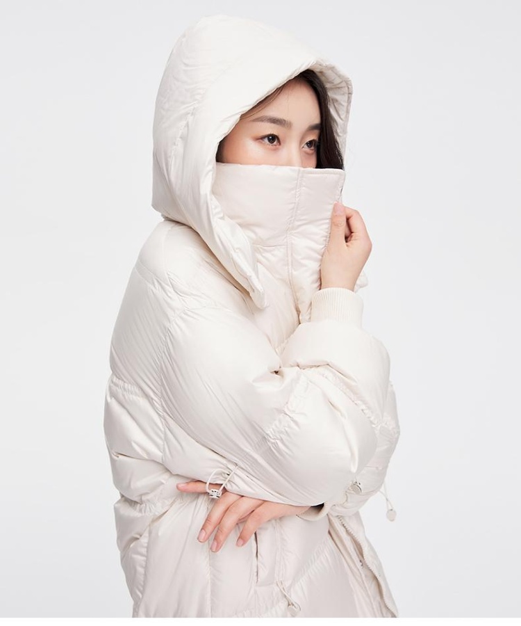 Thermal thick cotton coat fashion hooded coat for women