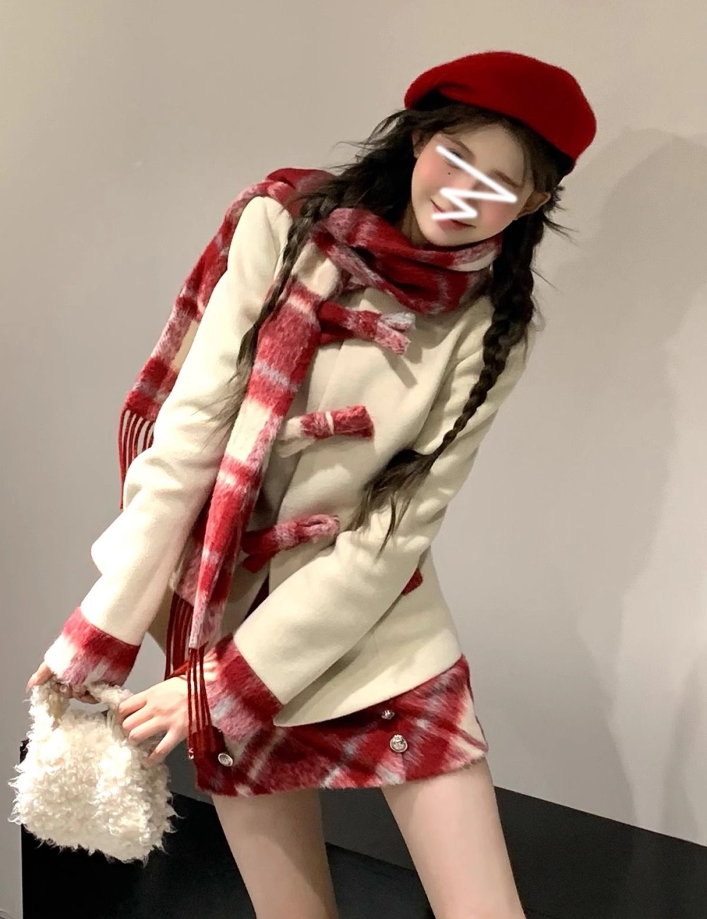 Autumn and winter scarves tender tops 3pcs set