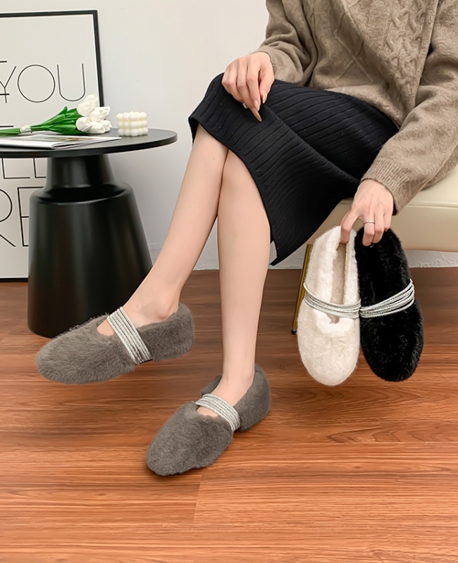 Glitter thermal Korean style all-match shoes for women